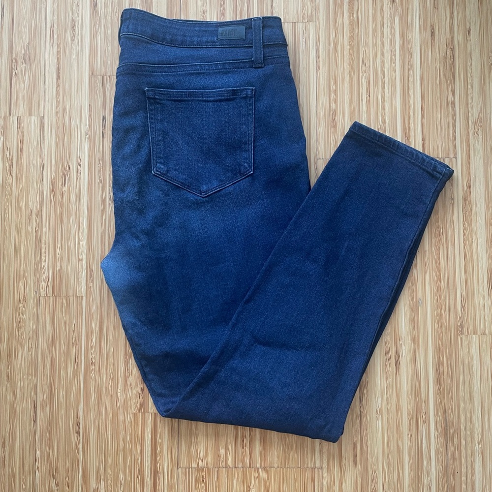 PAIGE Verdugo Stretch Ankle Jeans - Size 33 Dark Denim